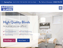 Tablet Screenshot of bartonblinds.co.uk